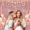 Picture of Rose Gold Tinsel Curtain Party Backdrop - GREATRIL Foil Fringe Curtain Streamers for Bachelorette Party Decorations Bride to Be Birthday Girls Streamers Party Decor 2 Packs (Glitter Rose Gold)