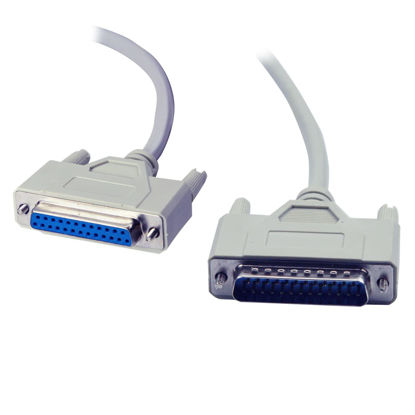 Picture of InstallerCCTV DB25 Male to DB25 Female Parallel Printer Cable. 6Ft Parallel to Serial Extension Cable