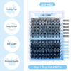 Picture of Individual Lashes 240pcs Large Tray 0.07mm 30P+40P D Curl Mix 15-20mm Lash Clusters Soft&Fluffy Cluster Lashes Mink Lash Extension Clusters Mixed Tray False Eyelashes By GEMERRY