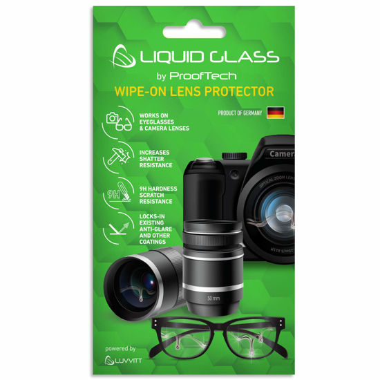 Picture of Liquid Glass Lens Protector Scratch Resistant Coating for All Camera Lenses Smartphone Cameras Eyeglasses and Sunglasses - Universal