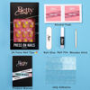 Picture of Short Press on Nails, BettyCora Reusable UV Finish Neutral 12 Sizes,24 Nail Kit with Glue,Yellow & Nude