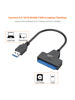 Picture of CableCreation SATA to USB 3.0 Cable, USB 3.0 to SATA Adapter, Compatible 2.5" SATA III HDD&SSD Hard Disk Driver, 0.66FT, Black