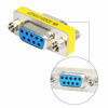 Picture of abcGoodefg 9 Pin DB9 Cable Gender Changer Female to Female VGA Gender Changers Coupler Adapter 10 Pack