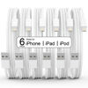 Picture of 6Pack(3/3/6/6/6/10 FT)[Apple MFi Certified] iPhone Charger Long Lightning Cable Fast Charging High Speed Data Sync USB Cable Compatible iPhone 14/13/12/11 Pro Max/XS MAX/XR/XS/X/8/7/Plus iPad AirPods