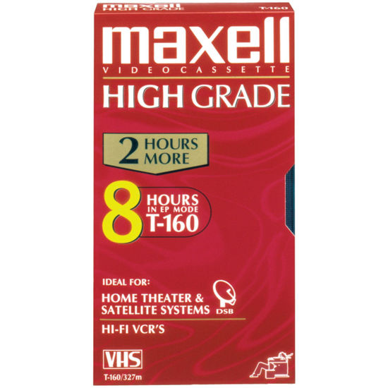 Picture of MAXELL T-160HG High Grade VHS Video Cassette