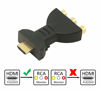 Picture of YAODHAOD HDMI to 3 RCA Adapter, HDMI-AV Adapter, AV Video Audio Converter Adapter (Red, White, Yellow) (Regular Version)