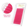 Picture of Colored Lashes Extensions .07 D Curl Easy Fan Volume Lashes Pink Volume Lash Extensions 9-16mm Mixed Lash Tray Self Fanning 2D-10D Volume Eyelash Extensions by QUEWEL (Pink 0.07 D 9-16mm)