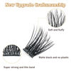 Picture of QUEWEL Lash Clusters 72 Pcs Wide Stem Cluster Individual Lashes 16mm Length DIY Eyelash Extension False Eyelashes Soft & Strong Thin Band for Personal Makeup Use at Home(QUH-A05-16mm）