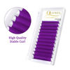 Picture of Easy Fan Volume Lashes .07 D Curl Purple Volume Lash Extensions 9-16mm Mixed Lash Tray Color Lashes Extension Self Fanning 2D-10D Volume Eyelash Extensions by QUEWEL (Purple 0.07 D 9-16mm)