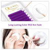 Picture of Easy Fan Volume Lashes .07 D Curl Purple Volume Lash Extensions 9-16mm Mixed Lash Tray Color Lashes Extension Self Fanning 2D-10D Volume Eyelash Extensions by QUEWEL (Purple 0.07 D 9-16mm)