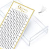 Picture of QUEWEL Premade Fans Eyelash Extensions 5D 0.10D 13mm Short Stem in Multipurpose Premades Lash Tray 3D~6D/.07/.10 C/D 8-15mm Premade Volume Lash Extensions Long Lasting Premade Lash Fans(5D-0.10D-13)