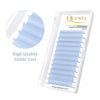 Picture of Colored Lash Extensions Volume Lash Extensions D Curl .07 Easy Fan Volume Lashes Baby Blue Lash Extensions 9-16mm Mixed Eyelash Extension Self Fanning 2D-20D Colored Lashes(Baby Blue .07D 9-16)