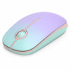 Picture of Unipows Wireless Mouse - 2.4G Slim Portable Computer Mouse with Nano Receiver, Less Noise Mobile Optical Mice for Notebook, PC, Laptop, Computer, Mac (Gradient Mint Green to Purple)