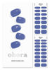 Picture of ohora Semi Cured Gel Nail Strips (N Tint Bluesy) - Works with Any Nail Lamps, Salon-Quality, Long Lasting, Easy to Apply & Remove - Includes 2 Prep Pads, Nail File & Wooden Stick - Blue