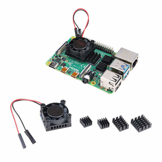 Picture of Enokay Raspberry Pi 4 Model B Heat Sink Single Cooling Fan RAM Heatsink Set