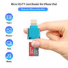 Picture of Micro SD Card Reader for iPhone,Lightning to Micro SD/TF Adapter,[Apple MFi Certified] Memory Card Reader for iPhone & iPad,Supports iOS 13 & exFAT/FAT32,Perfect for iPhone 14 13 12 11 8 7 6 Expansion