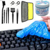 Picture of Keyboard Cleaner Gel Universal Computer Cleaning, Reusable Dust Cleaning Putty Brush with 9 Keyboard Cleaning Kit and Cleaning Cloth for Computer Keyboard Cleaning and Car Dash & Vent Detailing