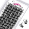 Picture of Lash Clusters DIY Eyelash Extensions 78pcs Crislashes Cluster Lashes 14mm D Curl Lash Clusters Wispy Eyelash Clusters Volume Lash Clusters DIY Cluster Eyelash Extensions for Home Use(H-D Curl-14mm)