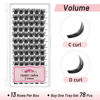 Picture of Lash Clusters DIY Eyelash Extensions 78pcs Crislashes C Curl Cluster Lashes 14mm Lash Clusters Wispy Eyelash Clusters Volume Lash Clusters DIY Cluster Eyelash Extensions for Home Use(H-C Curl-14mm)