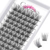 Picture of Lash Clusters DIY Eyelash Extensions 78pcs Crislashes Cluster Lashes D Curl 14mm Lash Clusters Wispy Eyelash Clusters Natural Lash Clusters DIY Cluster Eyelash Extensions for Home Use(B-D Curl-14mm)