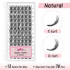 Picture of Lash Clusters DIY Eyelash Extensions 78pcs Crislashes Cluster Lashes D Curl 14mm Lash Clusters Wispy Eyelash Clusters Natural Lash Clusters DIY Cluster Eyelash Extensions for Home Use(B-D Curl-14mm)