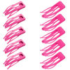 Picture of 24 Pieces Double Grip Hair Clips Metal Snap Hair Clips Women Hair Barrettes for Hair Making, Salon Supplies (Rose Red)