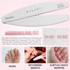 Picture of Makartt Nail File 100/180 Grit Nail Files for Acrylic Nails Gel Nails Dip Nails Professional Strong Emery Boards for Nails Doubled Sides Washable Nail Accessories Tools 10PCS Beauty Gift