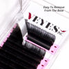 Picture of VEYES INC Eyelash Extension Supplies Cashmere Volume Lash Extensions Tray 0.05 CC Curl 10mm, Premium Individual Lashes Soft Matte Black Salon Use.