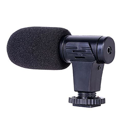 Picture of Walway Camera Microphone with Shock Mount for Sony/Nikon/Canon/Fuji/DSLRs/Camcorders Vlogging Photography Interview Shotgun Mic with 3.5mm Jack