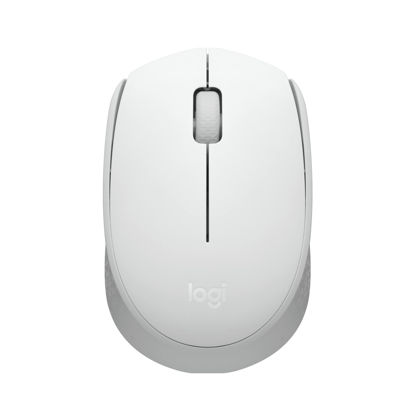 Picture of Logitech M170 Wireless Mouse for PC, Mac, Laptop, 2.4 GHz with USB Mini Receiver, Optical Tracking, 12-Months Battery Life, Ambidextrous - Off White