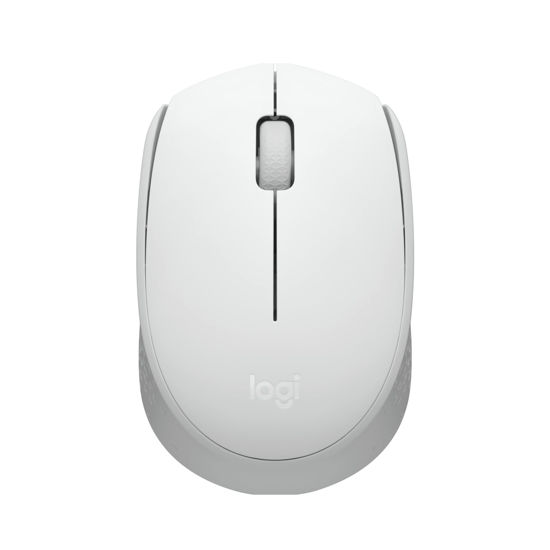 Picture of Logitech M170 Wireless Mouse for PC, Mac, Laptop, 2.4 GHz with USB Mini Receiver, Optical Tracking, 12-Months Battery Life, Ambidextrous - Off White