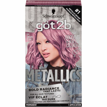 Picture of Got2b Metallics Permanent Hair Color, M84 Sakura Pink