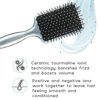 Picture of InfinitiPro by Conair Hairbrush, Paddle Brush, Brush For Thick Hair, Detangler Brush Helps Reduce Frizz and Add Volume, Smoothwrap Series in Icy Blue, Pack of 1