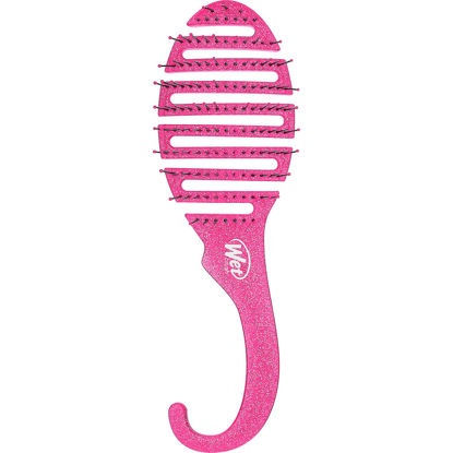 Picture of Wet Brush Detangling Brush, Shower Detangler Brush (Pink Glitter) - Wet & Dry Tangle-Free Hair Brush for Women & Men - No Tangle Soft & Flexible Bristles for Straight, Curly, & Thick Hair