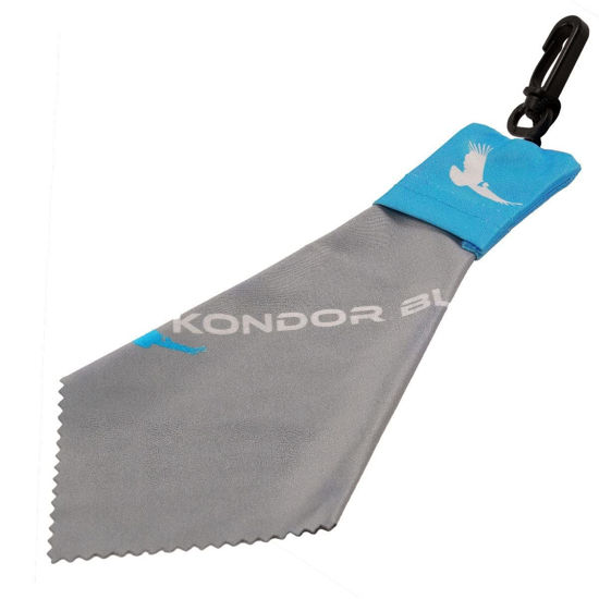 Picture of KONDOR BLUE Microfiber Lens Cloth | Attach to Your Rig or Bag | Keep your Camera Lens, Sunglasses, Phone, Laptop, Crystal Clear