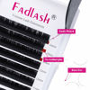 Picture of Lash Extension C D Curl Ellipse Eyelash Extensions .15 .20mm Flat Lashes Matte Single Lashes Classic Eyelash Extensions Individual Lashes (0.15-C, 12mm)