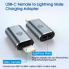 Picture of WishDirect USB C to Lightning Adapter, 2 Pack Type C Female to Lightning Male Adapter Fits iPhone 14/13/12/11/X/XR/XS/SE/8/7/6/iPad/iPod/AirPods, Support 27W PD Fast Charging and Data Transfer