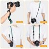 Picture of TARION 𝟰-𝗶𝗻-𝟭 Camera Strap Crossbody: Camera Shoulder Strap Adjustable Sling DSLR Neck Strap Wrist Strap Soft Extra Long Cord Belt for Women Men SLR Mirrorless Cameras Multifunctional MB01 Green