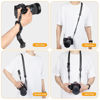 Picture of TARION 4-in-1 Camera Strap for Photographers: Adjustable Camera Neck Strap Crossbody Sling Strap Wrist Strap Convertible with Durable Duraflex Quick Release Buckles Universal for Women Men Black MB01