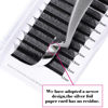 Picture of FADVAN YY Lash Extensions D Curl 0.07mm 8-12mm Mixed Tray Premade Lash Extensions 2D Easy Fans YY Lashes Russion Volume Cluster Fans More Soft Profeesional Use by FADVAN (YY-0.07mm, 8-12mm)