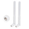 Picture of Bingfu Dual Band WiFi 2.4GHz 5GHz 5.8GHz 8dBi MIMO RP-SMA Male White Antenna (2-Pack) for WiFi Router Wireless Network Card USB Adapter Security IP Camera Video Surveillance Monitor
