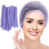 Picture of Smilco 100pcs/Pack Purple Disposable Bouffant Caps,21inches Hair Net,Elastic Dust Cap for Hair Nets Food Service,Non-Woven,Salon,Spa,Kitchen Head Cover