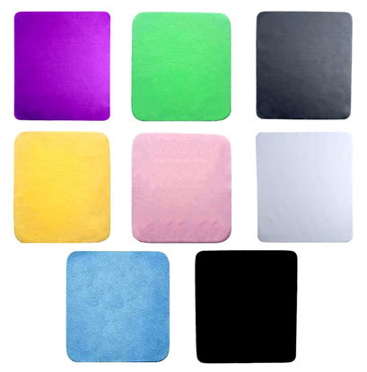 Picture of 40 Pcs 6 x 7 Inch Multiple Colour Microfiber Cleaning Cloths Multicolor Glasses Cleaning Cloth for Eyeglasses, Camera Lens, Cell Phones, Laptops, LCD TV Screens and More Electronics