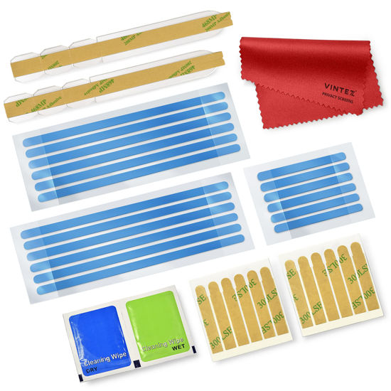 Picture of VINTEZ Privacy Screen Adhesive Tabs and Strips for Computer Monitors and Laptops - Replacement kit