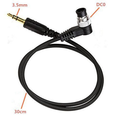 Camera Shutter Connect Cable, Toughness Impact Camera Spring Cable 3.5mm To  F2 For Flash Lamp Connection 
