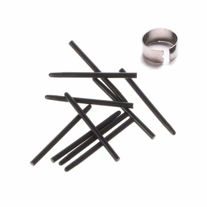 Picture of 10 pcs Black Standard Pen Nibs Fits for WACOM CTL-471, CTL-671, CTL-472, CTL-672 w/Removal Ring