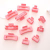 Picture of Alemaky 12 Pack Pink Square Claw Clips, Big and Small Neutral Rectangle Hair Claw Clips, Non-slip Matte Large Hair Clips for Women,Strong Hold jaw clip for Thick Thin Hair