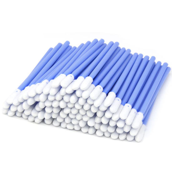 Picture of Foam Swabs,for Makeup,Gun Cleaning or Pets Care,multi-role Cleaning Swabs(Blue 200pcs)