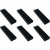 Picture of Easycargo 6pcs 100mm x 25mm x 10mm Heatsink Aluminium Radiator Cooler Heat Sink for Cooling LED Power Amplifier (100mmx25mmx10mm) (Black)