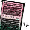 Picture of VAVALASH Individual Cluster Lashes 30D+40D-0.07-D-10-16MIX DIY Eyelash Extension 280 Lash Clusters Faux Mink Slik Individual Lashes Easy Full Lash Extensions DIY at Home (30D+40D-0.07-D-10-16mm Mix)